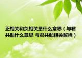 正相關和負相關是什么意思（與君共勉什么意思 與君共勉相關解釋）