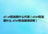 all of后面跟什么代詞（allof后面跟什么 allof后面跟詞語呢）