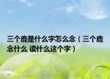三個(gè)鹿是什么字怎么念（三個(gè)鹿念什么 讀什么這個(gè)字）