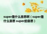 super是什么意思?。╯uper是什么意思 super的意思）