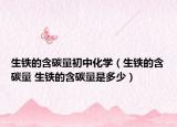 生鐵的含碳量初中化學(xué)（生鐵的含碳量 生鐵的含碳量是多少）