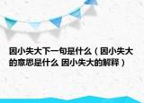 因小失大下一句是什么（因小失大的意思是什么 因小失大的解釋）