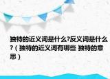 獨(dú)特的近義詞是什么?反義詞是什么?（獨(dú)特的近義詞有哪些 獨(dú)特的意思）