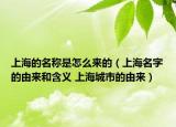 上海的名稱是怎么來(lái)的（上海名字的由來(lái)和含義 上海城市的由來(lái)）