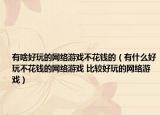 有啥好玩的網絡游戲不花錢的（有什么好玩不花錢的網絡游戲 比較好玩的網絡游戲）