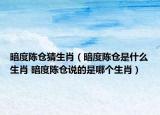 暗度陳倉猜生肖（暗度陳倉是什么生肖 暗度陳倉說的是哪個生肖）
