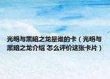 光明與黑暗之龍是誰的卡（光明與黑暗之龍介紹 怎么評價這張卡片）