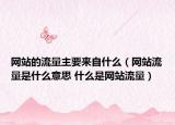 網(wǎng)站的流量主要來自什么（網(wǎng)站流量是什么意思 什么是網(wǎng)站流量）