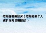 陳銘的老婆照片（陳銘老婆個人資料簡介 陳銘簡介）