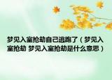 夢(mèng)見入室搶劫自己逃跑了（夢(mèng)見入室搶劫 夢(mèng)見入室搶劫是什么意思）