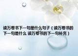 讀萬卷書下一句是什么句子（讀萬卷書的下一句是什么 讀萬卷書的下一句補(bǔ)充）