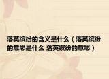 落英繽紛的含義是什么（落英繽紛的意思是什么 落英繽紛的意思）