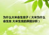 為什么大米會(huì)生蟲子（大米為什么會(huì)生蟲 大米生蟲的原因分析）