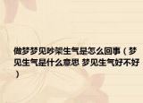 做夢(mèng)夢(mèng)見吵架生氣是怎么回事（夢(mèng)見生氣是什么意思 夢(mèng)見生氣好不好）