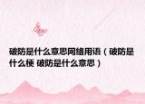 破防是什么意思網(wǎng)絡用語（破防是什么梗 破防是什么意思）