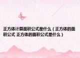 正方體計算面積公式是什么（正方體的面積公式 正方體的面積公式是什么）