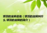 項羽的坐騎是誰（項羽的坐騎叫什么 項羽的坐騎的簡介）