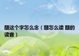 醍這個字怎么念（醍怎么讀 醍的讀音）