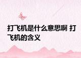 打飛機是什么意思啊 打飛機的含義