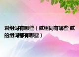 君組詞有哪些（膩組詞有哪些 膩的組詞都有哪些）