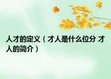 人才的定義（才人是什么位分 才人的簡(jiǎn)介）