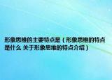 形象思維的主要特點是（形象思維的特點是什么 關(guān)于形象思維的特點介紹）