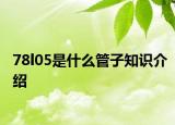 78l05是什么管子知識(shí)介紹