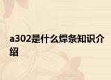 a302是什么焊條知識介紹