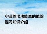 空調(diào)除濕功能真的能除濕嗎知識(shí)介紹