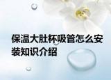 保溫大肚杯吸管怎么安裝知識介紹