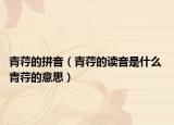 青荇的拼音（青荇的讀音是什么 青荇的意思）