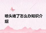 噴頭堵了怎么辦知識介紹