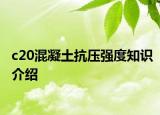 c20混凝土抗壓強(qiáng)度知識介紹