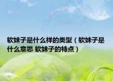 軟妹子是什么樣的類型（軟妹子是什么意思 軟妹子的特點(diǎn)）