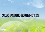 怎么選地板磚知識(shí)介紹
