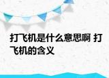 打飛機是什么意思啊 打飛機的含義