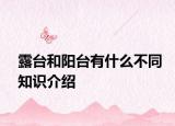 露臺(tái)和陽臺(tái)有什么不同知識(shí)介紹