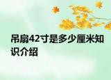 吊扇42寸是多少厘米知識介紹