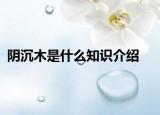陰沉木是什么知識(shí)介紹
