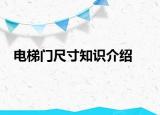 電梯門尺寸知識(shí)介紹