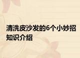 清洗皮沙發(fā)的6個小妙招知識介紹
