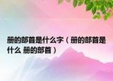冊(cè)的部首是什么字（冊(cè)的部首是什么 冊(cè)的部首）
