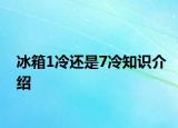 冰箱1冷還是7冷知識(shí)介紹