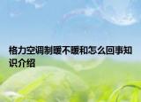 格力空調(diào)制暖不暖和怎么回事知識介紹