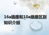 16a插座和10a插座區(qū)別知識介紹
