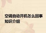 空調(diào)自動(dòng)開(kāi)機(jī)怎么回事知識(shí)介紹