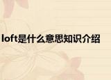 loft是什么意思知識(shí)介紹