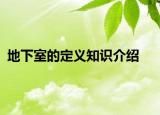 地下室的定義知識介紹