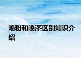 噴粉和噴漆區(qū)別知識(shí)介紹