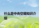 什么是中央空調(diào)知識介紹